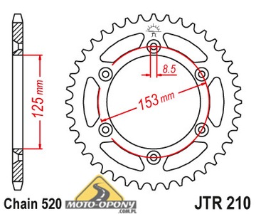 Комплект привода Honda CRF 450 R. Самый мощный ДиД