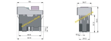 ПЕРЕКЛЮЧАТЕЛЬ KJD17 DZ-6 1ф TRIPUS 4 контакта