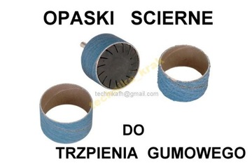 OPASKA ŚCIERNA do TRZPIEŃ GUMOWY NOŚNIK 15x30 P80