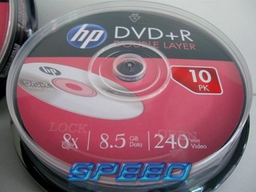 Диски HP DVD+R DL 8,5 ГБ данных МУЗЫКА игры ФИЛЬМЫ c.10