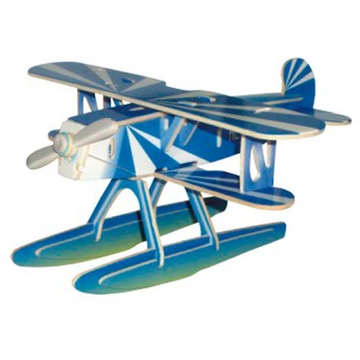 3D ДЕРЕВЯННЫЙ ПАЗЛ HEINKEL ГИДРОПОЛЬНЫЙ САМОЛЕТ Цвет