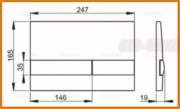 AlcaPLAST Кнопка для унитаза матовый хром/черный M1712-8