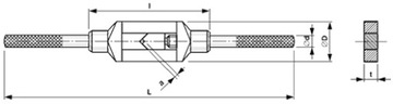 Ручка крана М1-М10 2-6мм