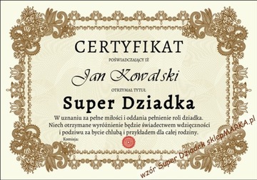 Super Dziadek - Prezent - DZIEŃ dla DZIADKA nr 43