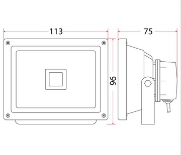 Светодиодный прожектор 10Вт с галогенным отражателем IP65