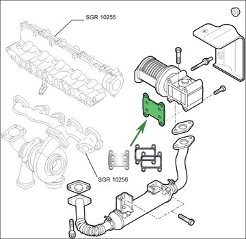 Заглушка EGR 1.9 TiD SAAB 9-3 9-5 150KM Z19DTH