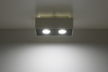 Lampa Plafon COLAR 2 Biały Oświetlenie Sufitowe