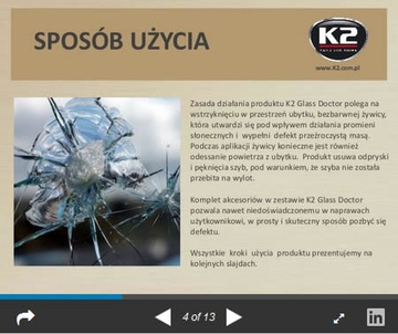 БЕСПЛАТНО # K2 GLASS DOCTOR Ремкомплект стекла фары