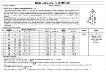 ПРОДОЛЬНЫЙ ШЕЙКЕЛЬ КЛАСС. 6 ПОДДЕЛОЧНЫЙ СЕРТИФИКАТ - 0,5Т - 1 ШТ.