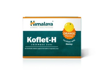 HIMALAYA Кофлет-Н Апельсин от кашля в горле 12 паст.