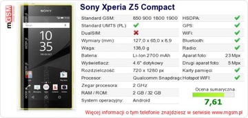 SONY Z5 COMPACT E5823 БЕЛЫЙ + MDRZX300AP