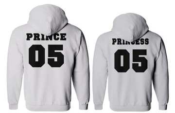 кофты для пар с капюшонами PRINCE и PRINCESS размер XXL