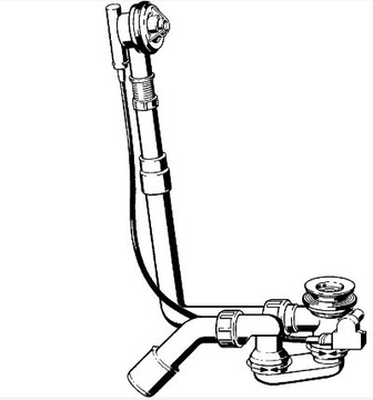 Сифон с переливом для ванны Viega 52 мм 703325