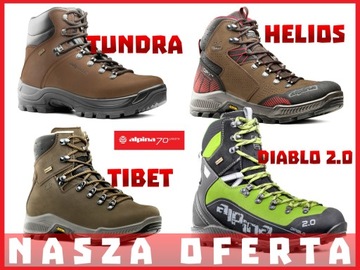 ALPINA TROPEZ VIBRAM SKÓRA Buty Trekkingowe r.43