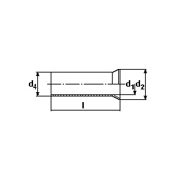 HL07010 Рукава фи 0,75мм длина 6мм 100 шт Hilpress