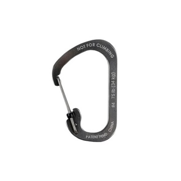 NITE IZE Karabinek SlideLock Carabiner #4 - Stalowy - CSL4-11-R6