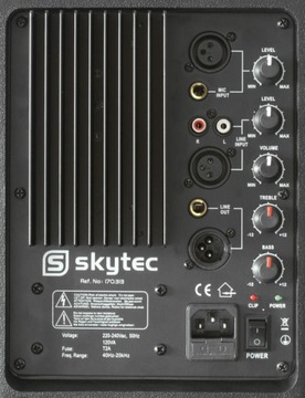 СУПЕРМОЩНАЯ АКТИВНАЯ КОЛОНКА SKYTEC SP1200A 600Вт