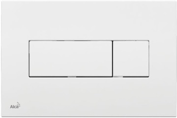 AlcaPLAST Кнопка смыва для унитаза белая M370 DELFIN