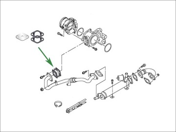 Заглушка EGR SKODA Fabia Rapid 1.4 1.6 TDi CR 2 с Common Rail gen.