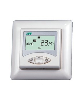 F&F Регулятор температуры 230В 16А -5-60°C IP20 белый RT-825