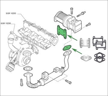 Заглушки EGR FIAT Croma Stilo LANCIA Thesis 1.9JTD