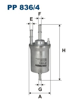 Топливный фильтр FILTRON PP836/4 VW AUDI SEAT SKODA