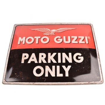 ПОСТЕР-БОРД 30x40 MOTO GUZZI PARKING ONLY preze