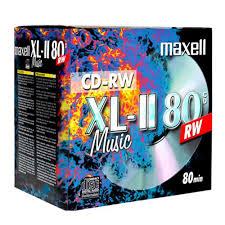 Аудиодиски Maxell CD-RW XL II 80 для МУЗЫКИ 1 шт.