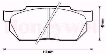 фото thumb №1, Гальмівні колодки ham перед honda civic crx prelude jurid