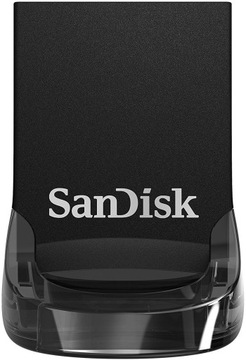 МИНИ-ПЕРЕВОД SANDISK ULTRA FIT, 64 ГБ, USB 3.1, КОРОТКИЙ, НЕ ПРОЕКТИРУЕТ НА РАДИО