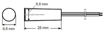 МАГНИТНЫЙ ДЕТЕКТОР SATEL К-2-2Е БЕЛЫЙ ABCV