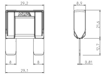 MAXI MTA 40A ПЛАСТИНОЧНЫЙ ПРЕДОХРАНИТЕЛЬ