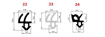 VEKA S-1127A Уплотнитель оконный, СЕРЫЙ