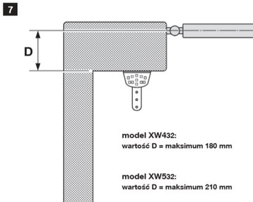 NICE MOOVO XW532 DO BRAM SKRZYDŁOWYCH 5M