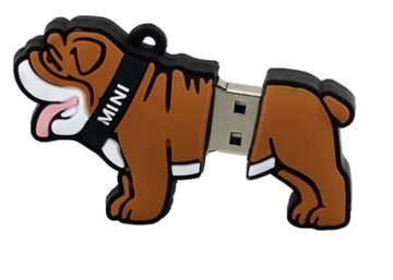 USB-накопитель 32 ГБ КОРИЧНЕВАЯ СОБАКА БУЛЬДОГ СОБАКА