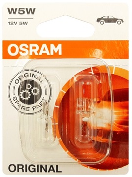 ОРИГИНАЛЬНАЯ ЛАМПОЧКА OSRAM W5W T10 12 В 5 Вт 2825 DUO