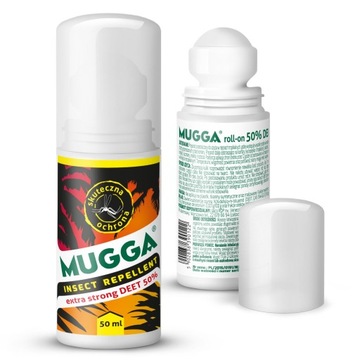 ШАРИКОВОЕ ОТ КЛЕЩЕЙ И КОМАРОВ MUGGA STRONG 50% DEET