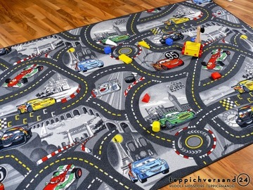 КОВЕР DISNEY CARS 180x200 ПРОСЕЛЕННЫЕ ДОРОГИ ЗАМКИ ФЕРМА