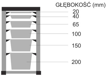 ГАСТРОНОМИЧЕСКИЙ КОНТЕЙНЕР GN 1/1 глубина 20ММ СТАЛЬ 11020