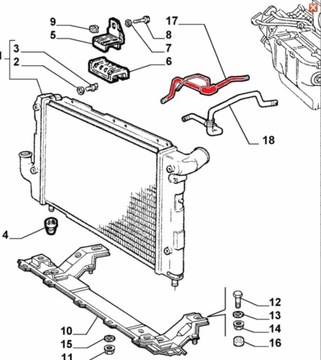 фото thumb №3, Alfa romeo 166 2,4 wąż трубка отопителя nowa 782