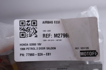 фото thumb №5, Honda s2000 модуль датчик подушка безопасности 77960-s2a-e81