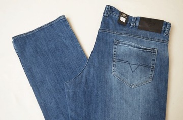 DUŻE DŁUGIE spodnie Clubing jeans 120-122 pas L38