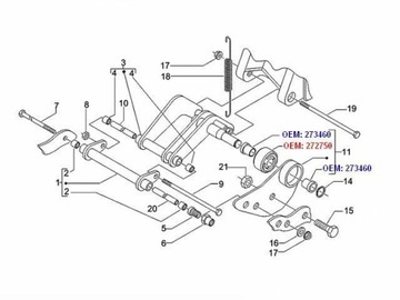 РЕЗИНОВАЯ ВТУЛКА ПОВОРОТНЫХ РЫЧАГОВ ПОДВЕСКИ ДВИГАТЕЛЯ PIAGGIO X8 X9 XEVO MP3 VESPA 125