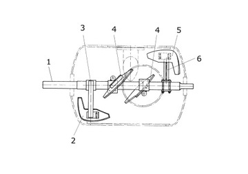 Putzmeister M3241 M740 миксокретный вал смесителя