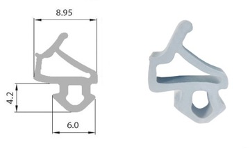 EPDM S-1127 A Уплотнитель оконный VEKA