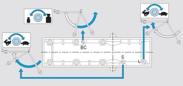 Доводчик ASSA ABLOY DC140 с замком, белый