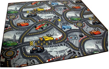 ДЕТСКИЙ Коврик МАШИНКИ ДОРОГИ Disney Cars 180Х200