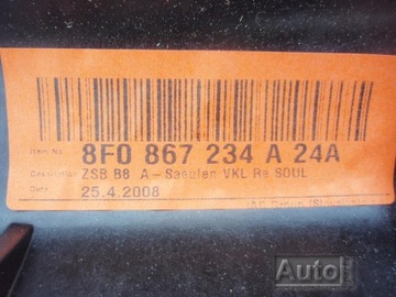 фото thumb №6, Ap обшивка стійка 8f0867234a audi a5 8f cabrio