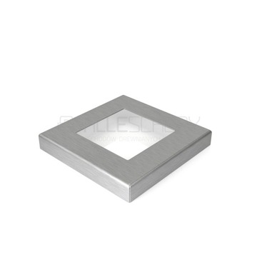 Okucie słupka górne z drewnem 60x60 mm INOX