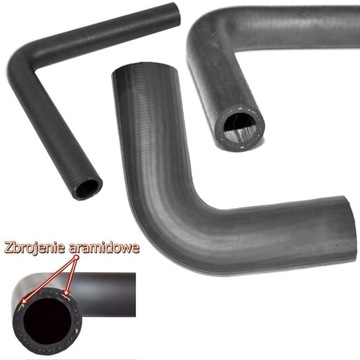 Колено из резины EPDM для РАДИАТОРА диаметром 25 мм, L-150x150 мм.